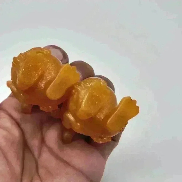 TWO YOWIE Boof Guardian Baby Animals Collection 2.25" Toy Orange Sparkle Figure - Picture 3 of 6